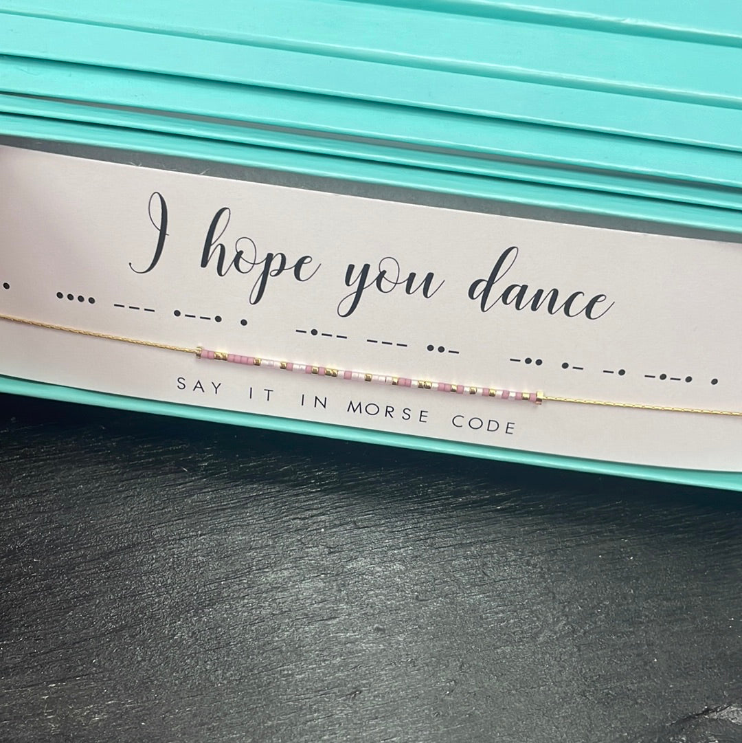 I hope you dance necklace