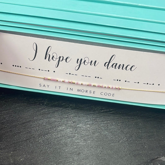 I hope you dance necklace